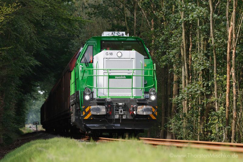 Foto: Vossloh G18 auf der Teststrecke Kiel  © www.ThorstenMischke.de Fotodesign Kiel