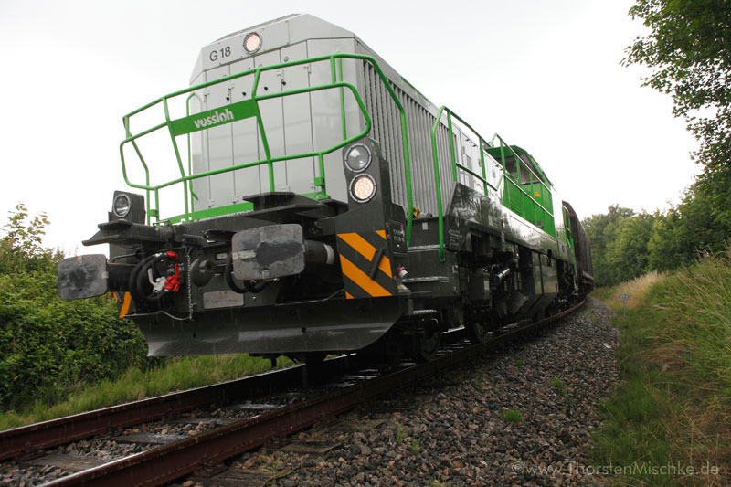 Foto: Vossloh G18 auf der Teststrecke  © www.ThorstenMischke.de Fotodesign Kiel